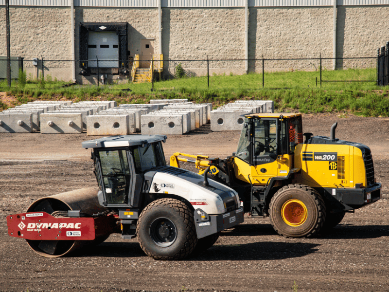 Cable East Equipment Vehicles Cable East equipment vehicles at a worksite.